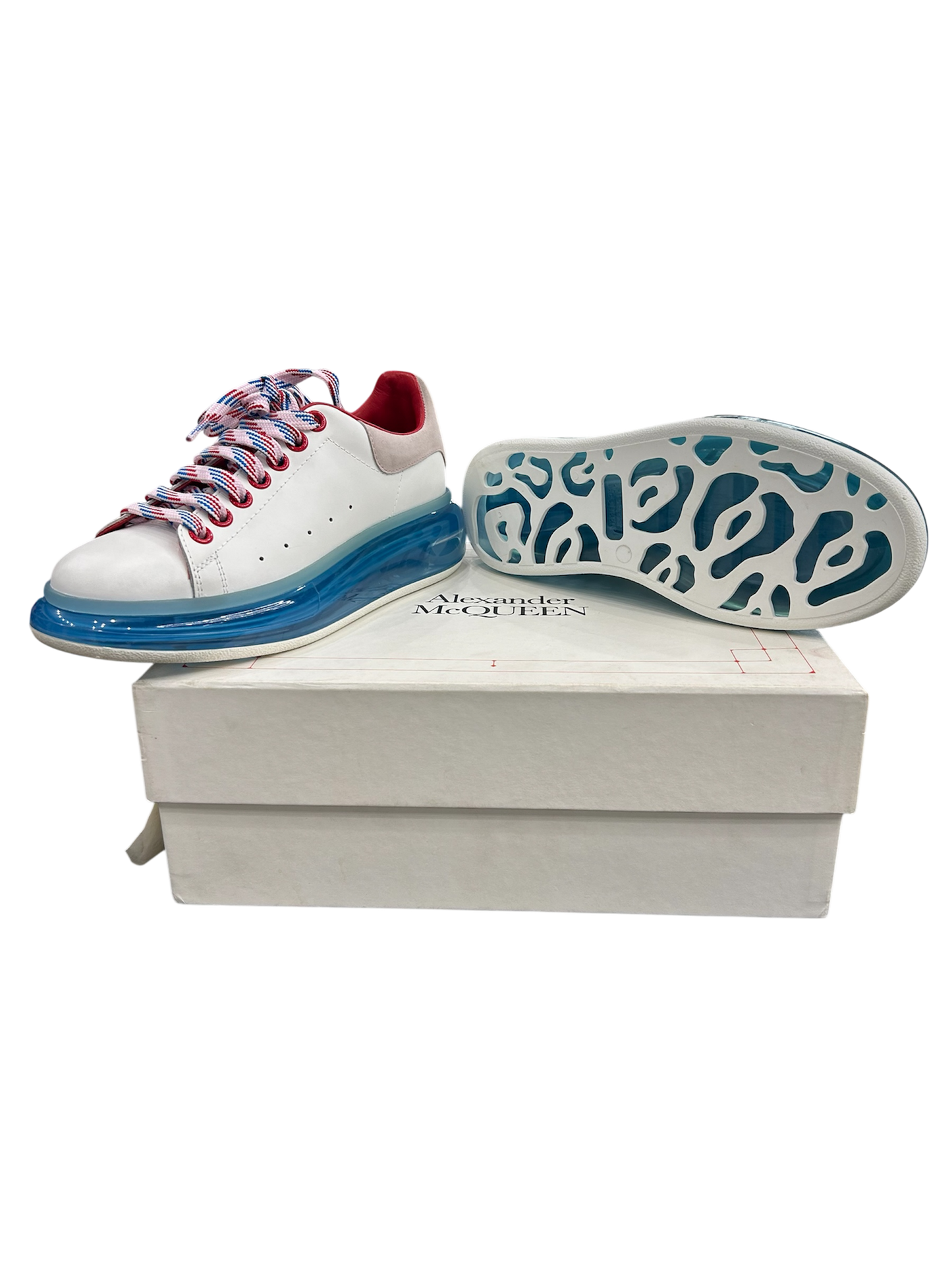 Alexander McQueen Oversized White Blue