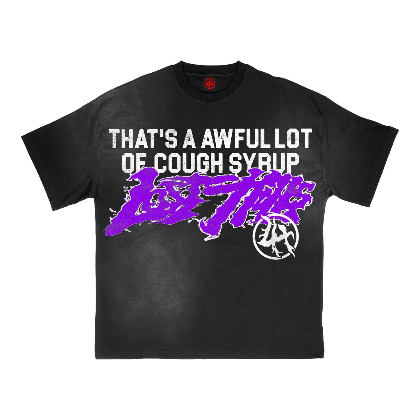 Lost Hills x Awful Lot of Cough Syrup Black Tee