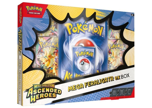 2026 Pokémon Mega Evolution Ascended Heroes Mega Feraligatr ex Box