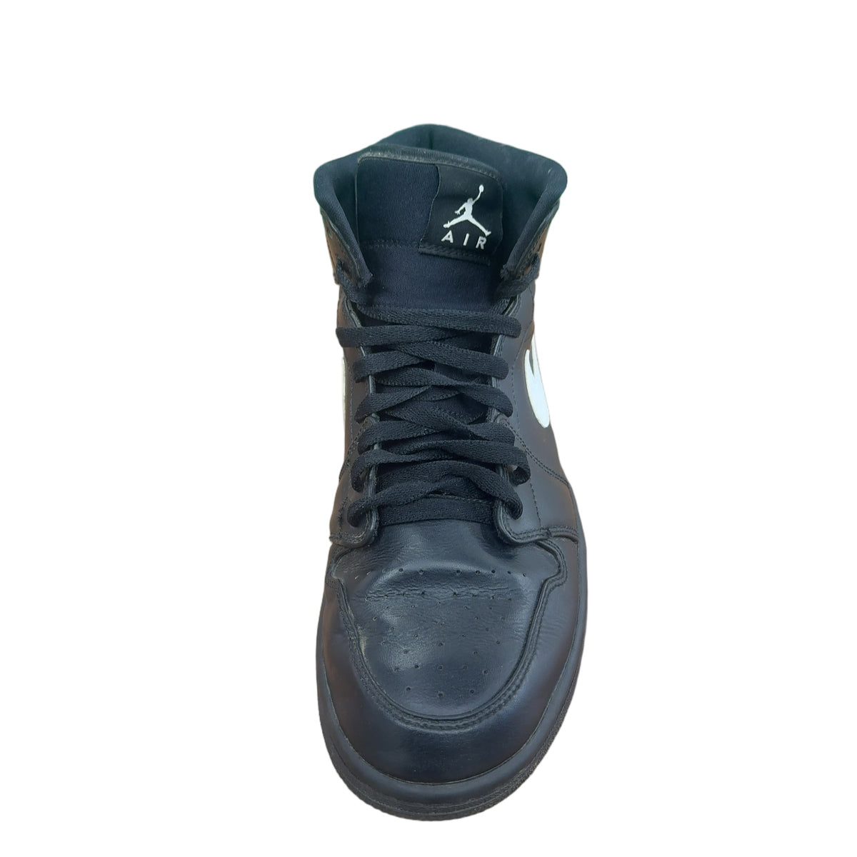 Jordan 1 Mid Black White Speckle (GS)
