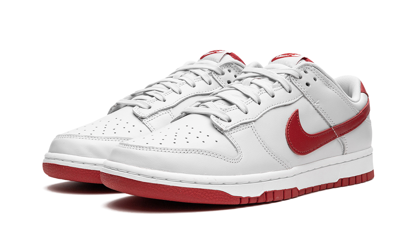 Nike Dunk Low Vast Grey Varsity Red