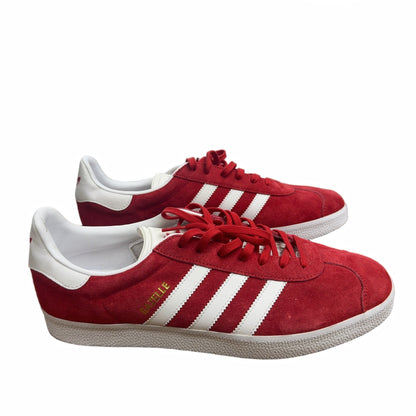 adidas Gazelle Scarlet/White/Gold Metallic