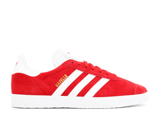 adidas Gazelle Scarlet/White/Gold Metallic