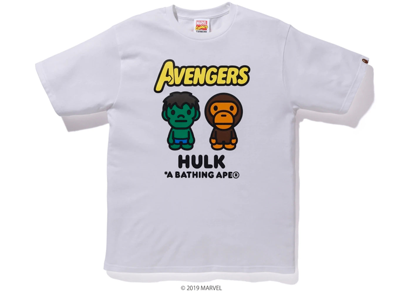 BAPE x Marvel Milo The Hulk Tee White