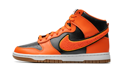 Nike Dunk High Retro Chenille Swoosh Safety Orange