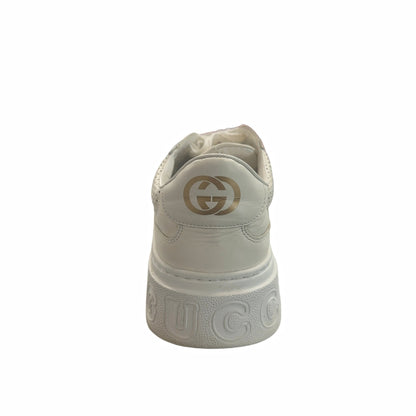 Gucci GG Embossed White Leather