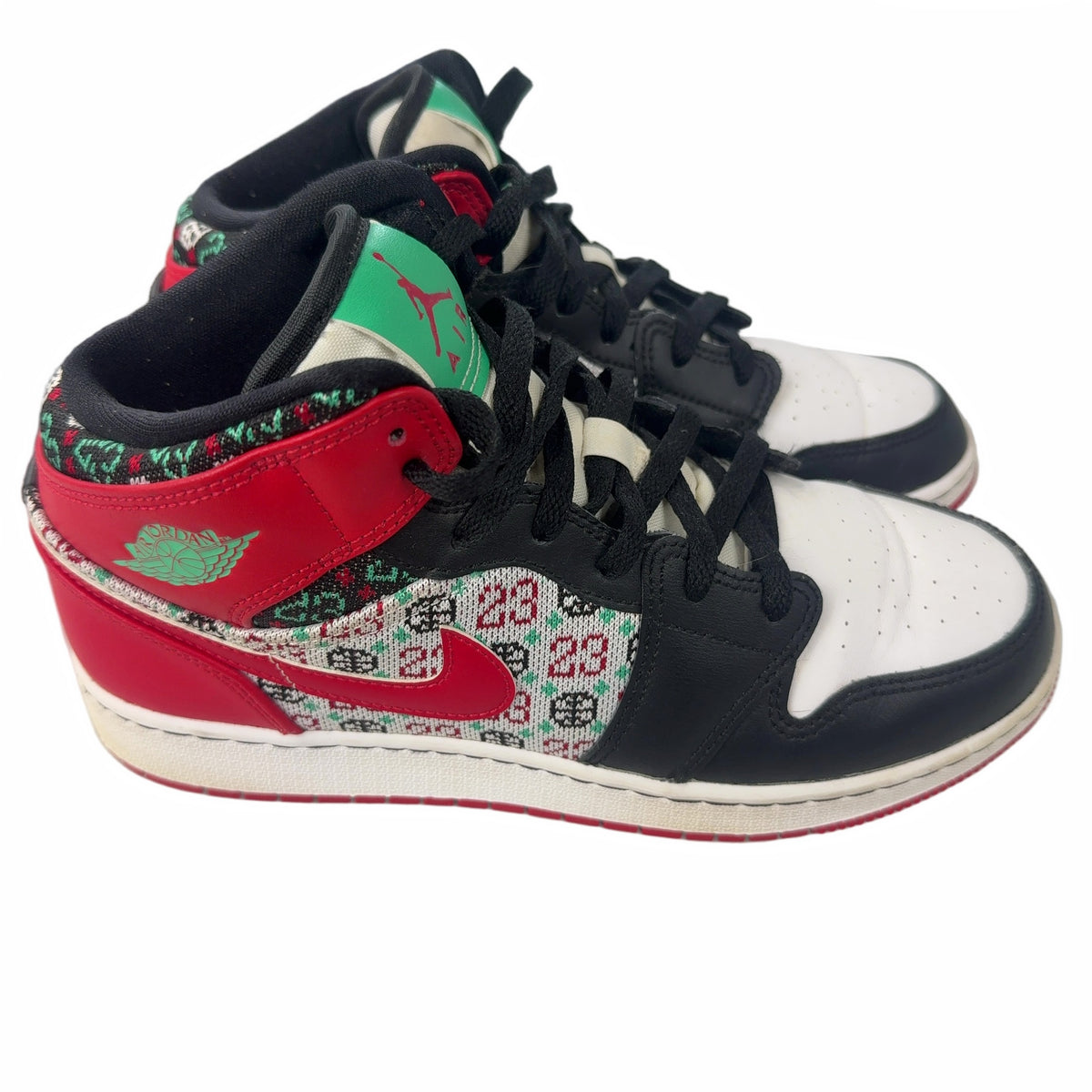 Jordan 1 Mid SE Ugly Christmas Sweater (GS)
