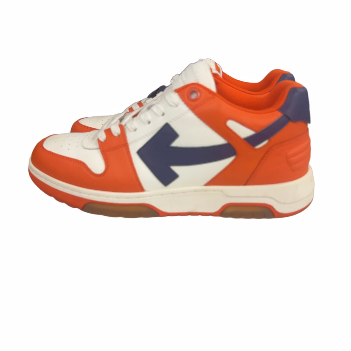 OFF-WHITE Out Of Office OOO Low Tops White Orange Blue
