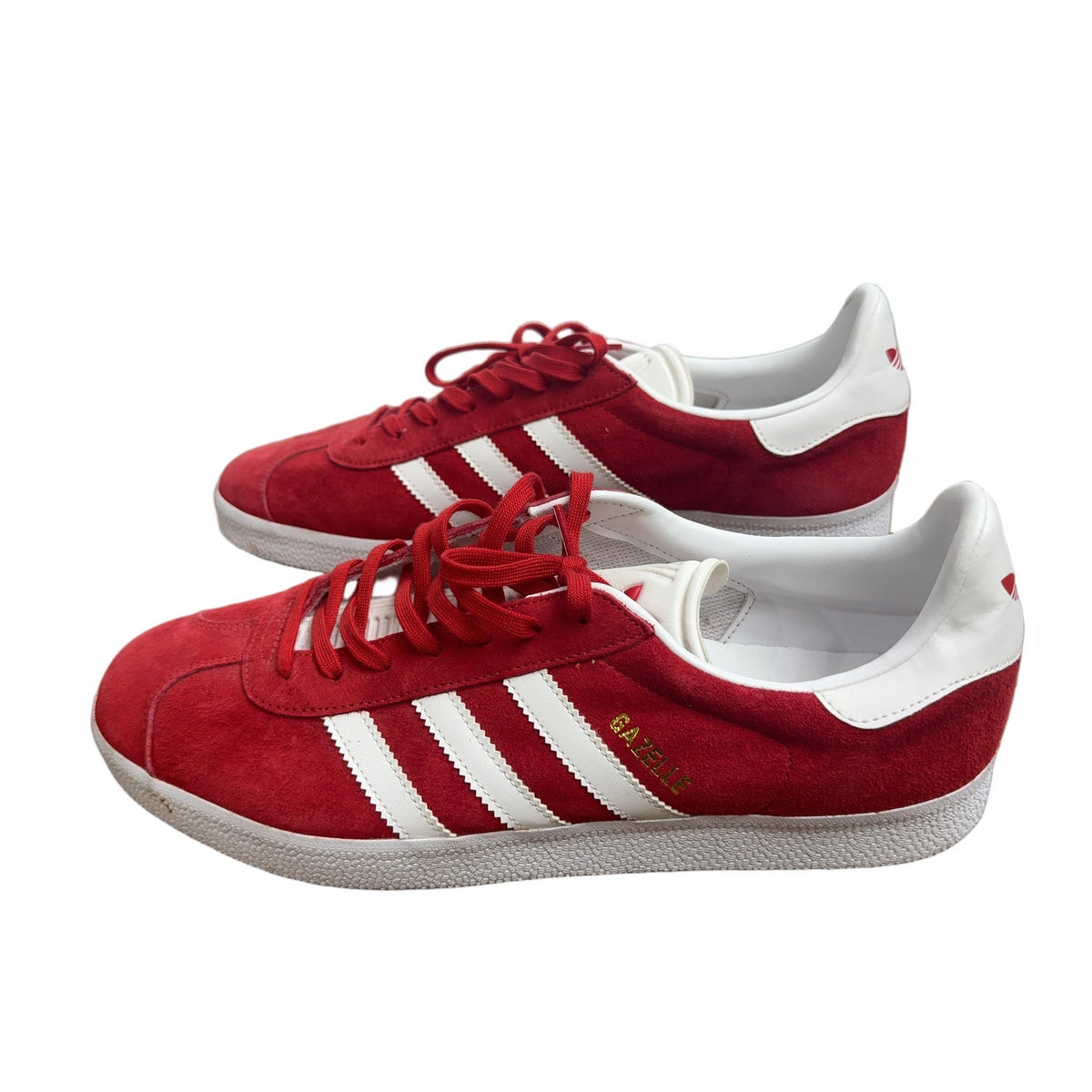 adidas Gazelle Scarlet/White/Gold Metallic
