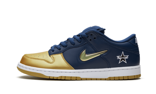 Nike SB Dunk Low Supreme Jewel Swoosh Gold