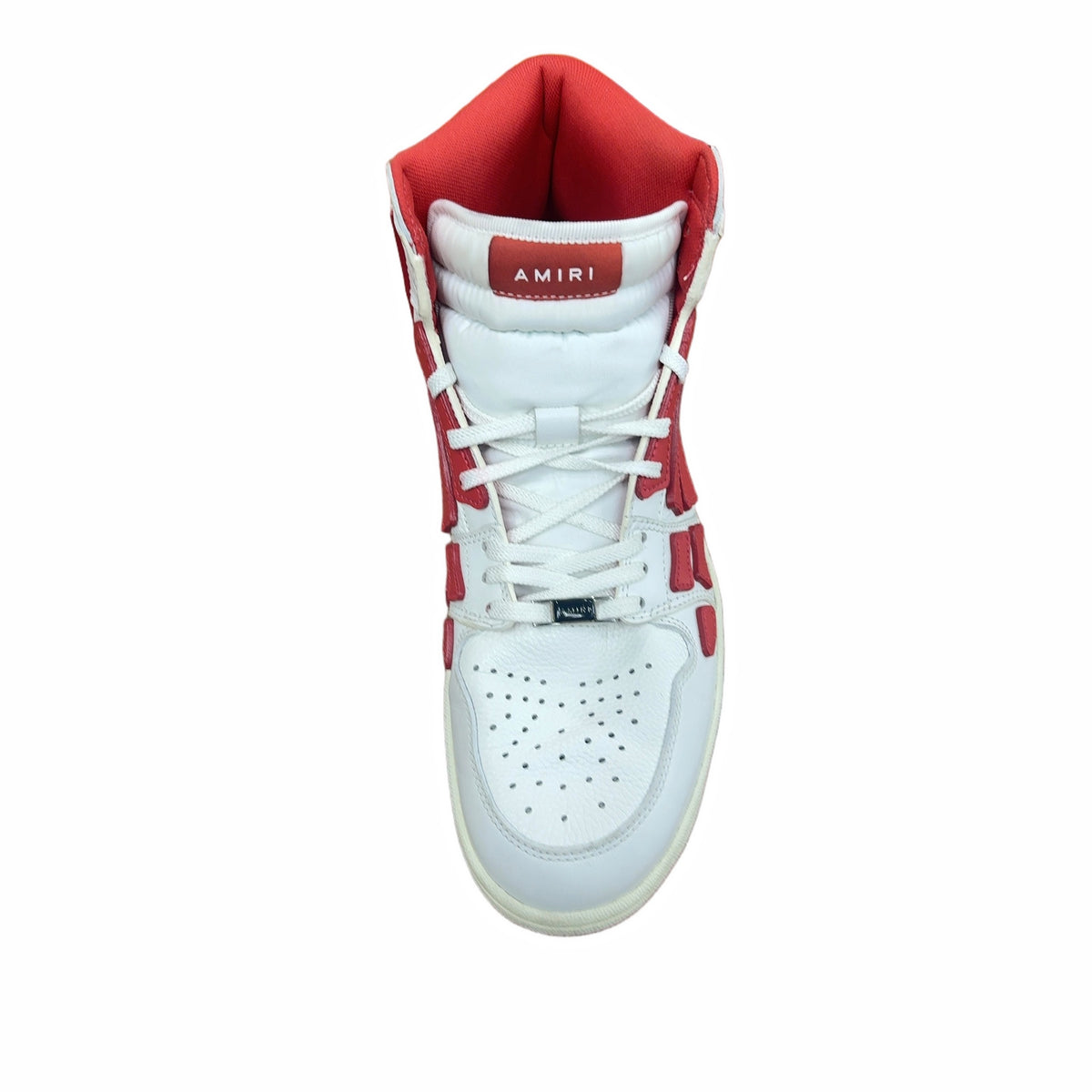 AMIRI Skel Panelled High Top White Red
