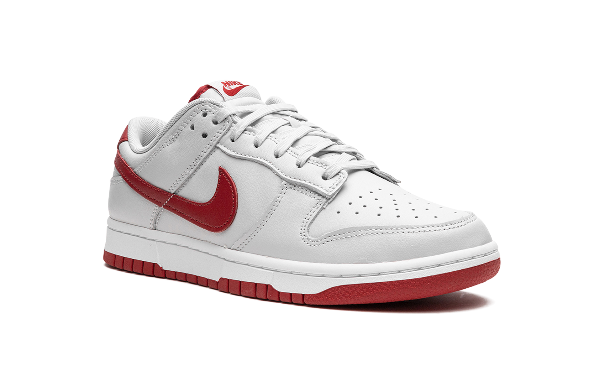 Nike Dunk Low Vast Grey Varsity Red