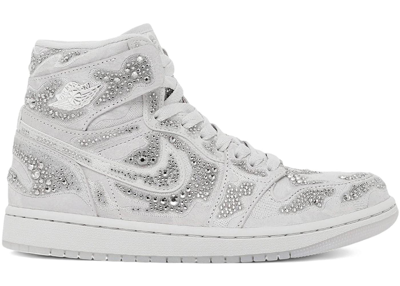 Jordan 1 Retro High OG Swarovski Vast Grey (Women's)