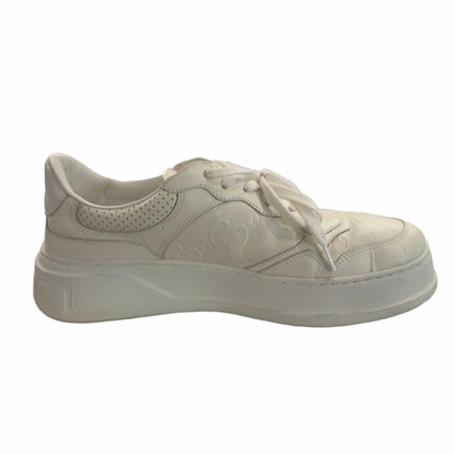 Gucci GG Embossed White Leather