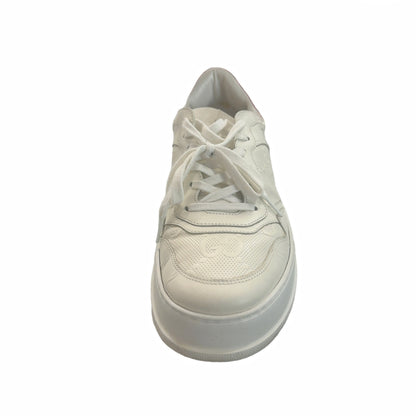 Gucci GG Embossed White Leather