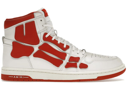 AMIRI Skel Panelled High Top White Red