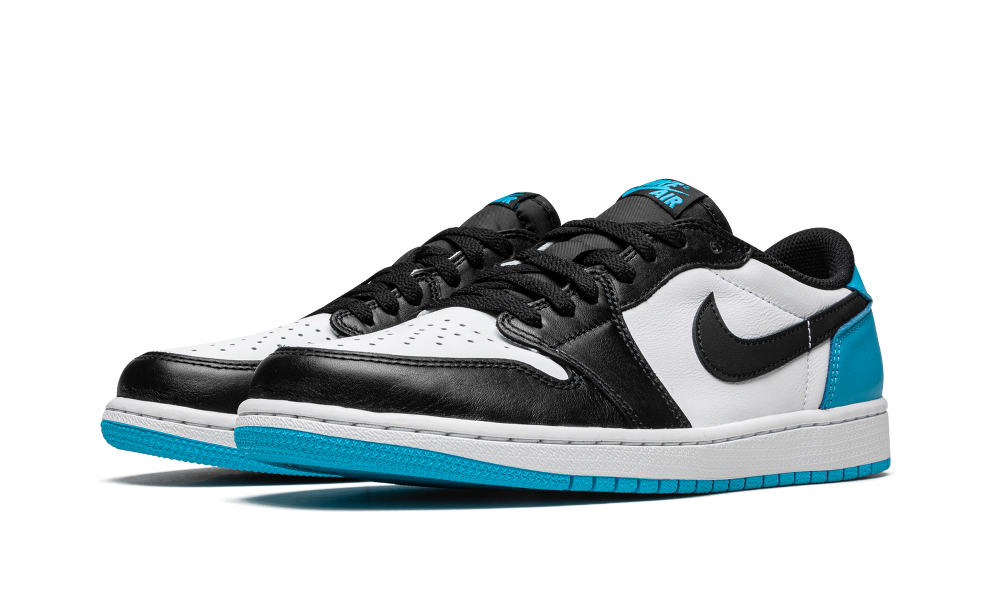 Jordan 1 Retro Low OG Black Dark Powder Blue