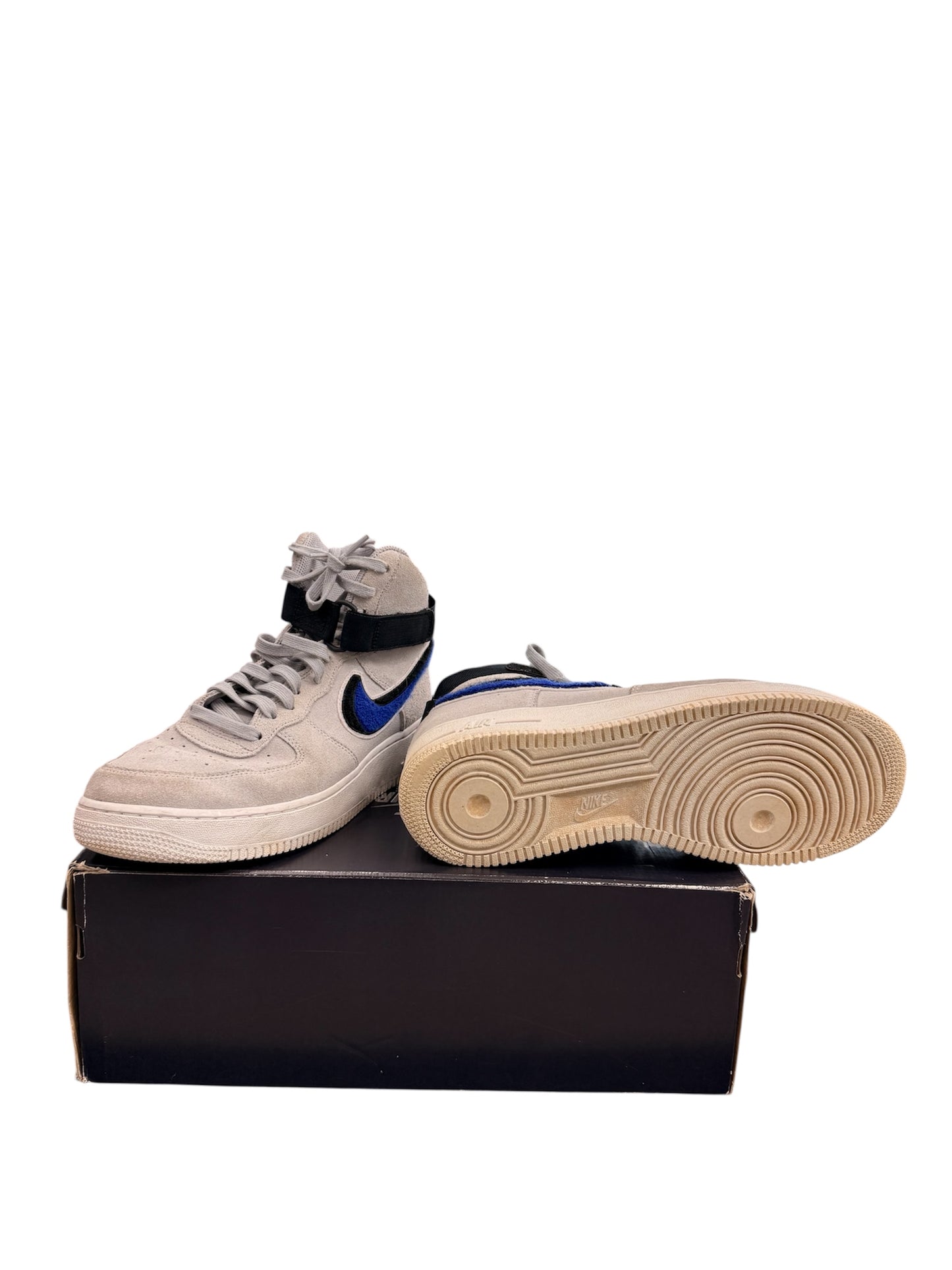 Nike Air Force 1 High Chenille Swoosh Wolf Grey
