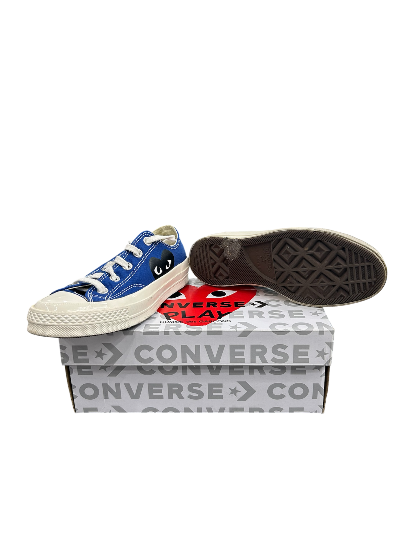 Cdg Converse Low Blue