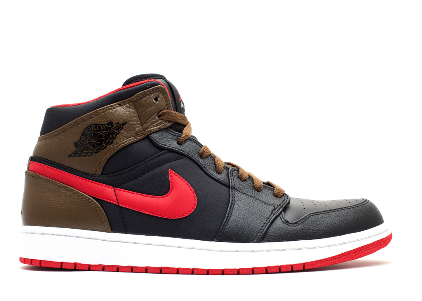 Jordan 1 Phat Black Red Olive
