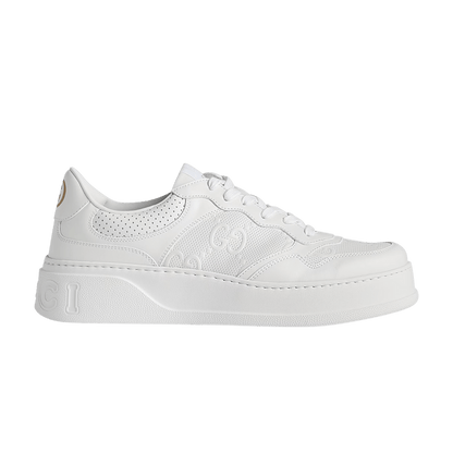 Gucci GG Embossed White Leather