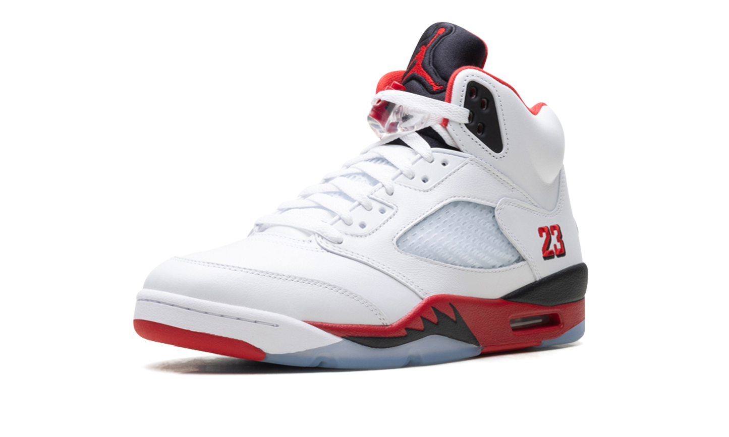 Jordan 5 Retro Fire Red Black Tongue (2025)