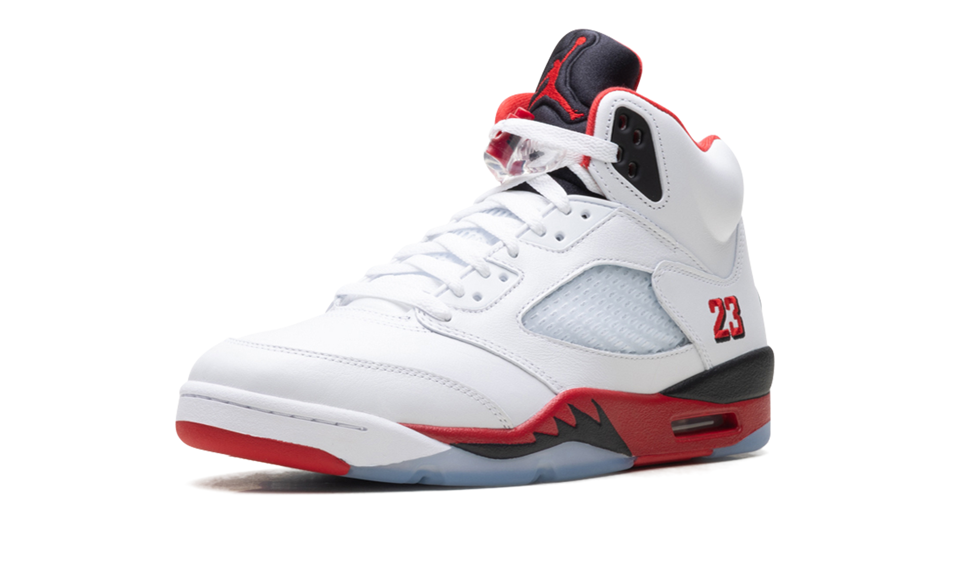 Jordan 5 Retro Fire Red Black Tongue (2025)