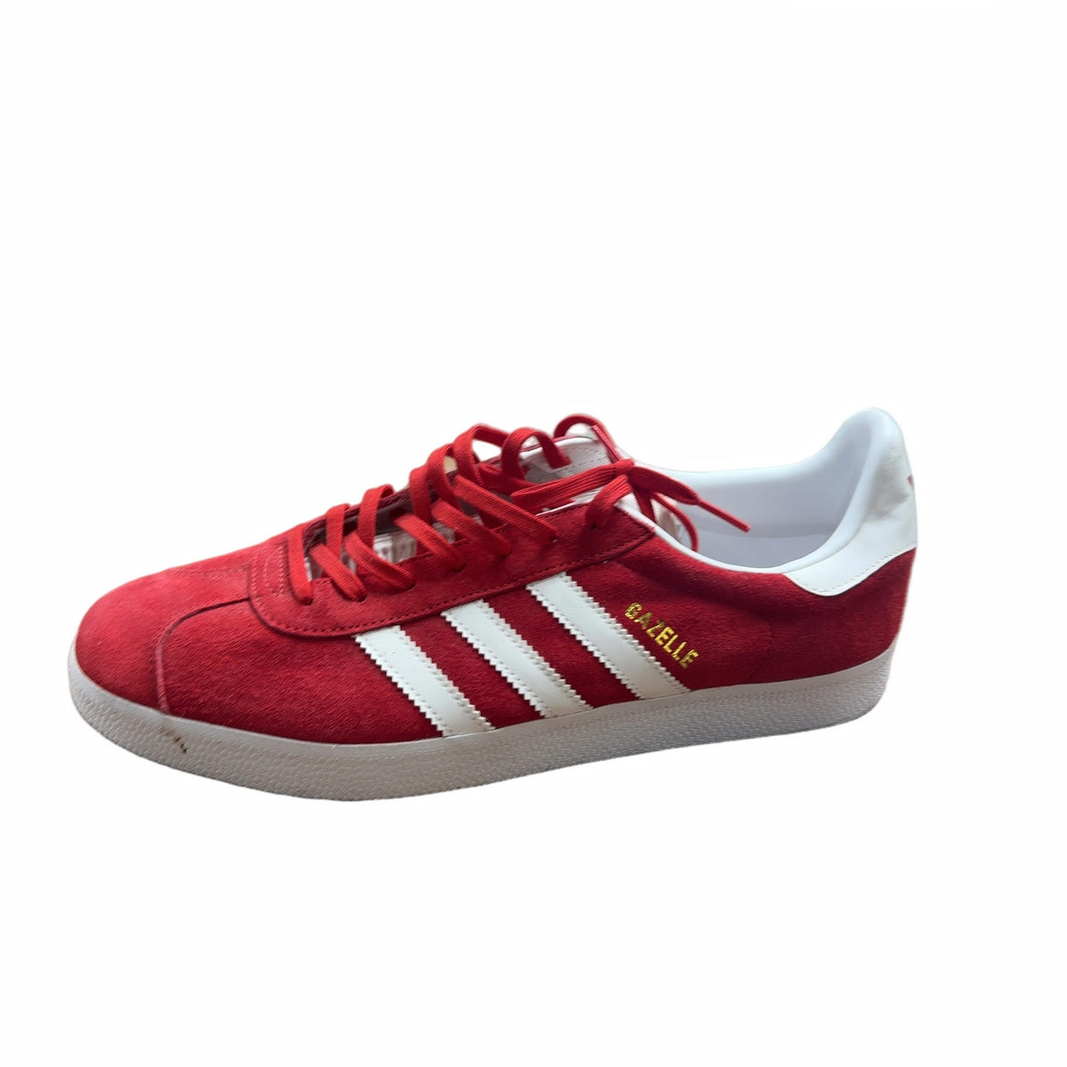 adidas Gazelle Scarlet/White/Gold Metallic