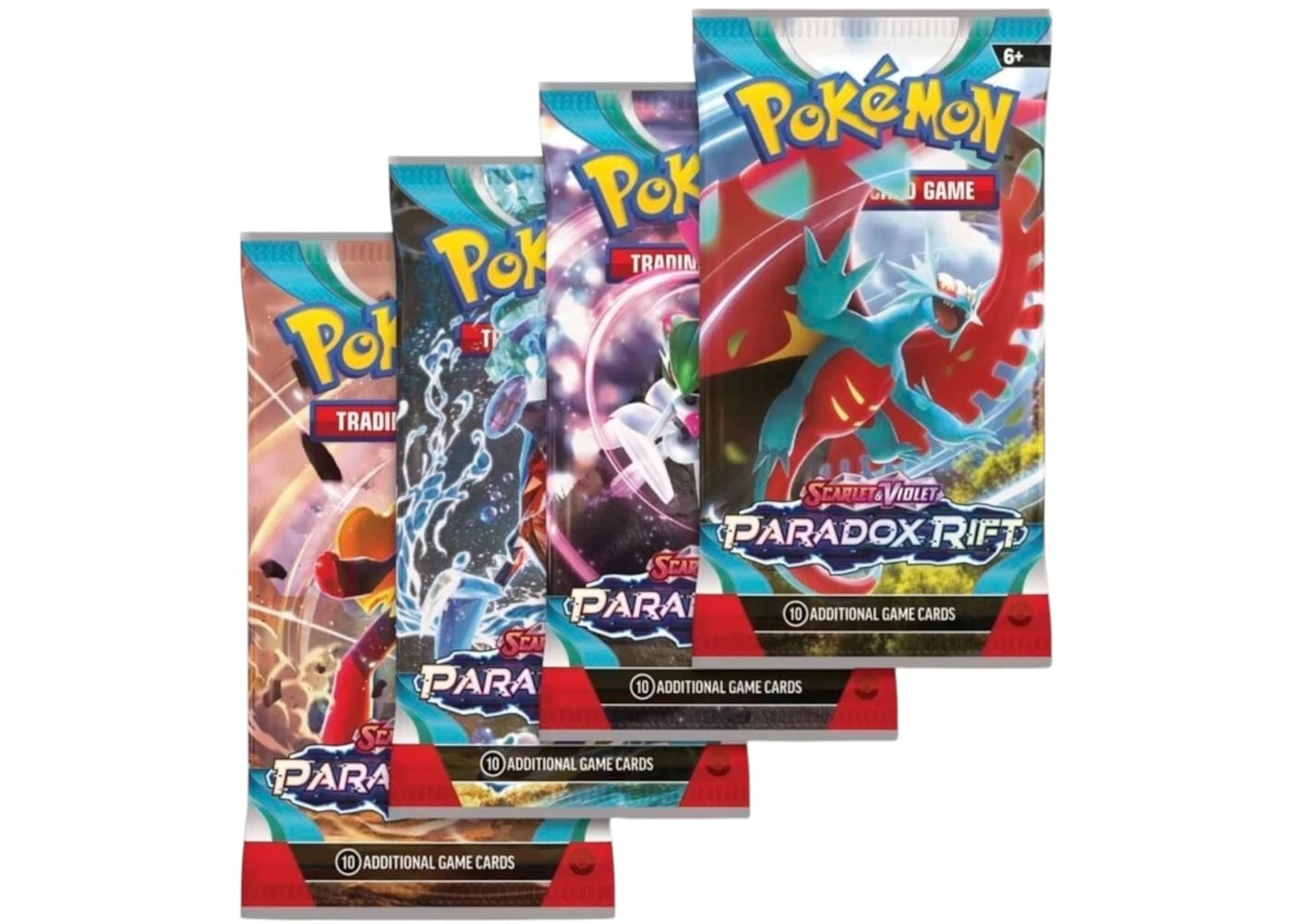Pokémon Scarlet & Violet Paradox Rift Booster Pack 4x Lot (Artwork May Vary)