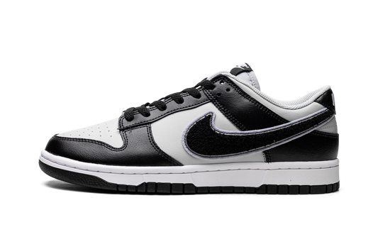 Nike Dunk Low Chenille Swoosh Black Grey