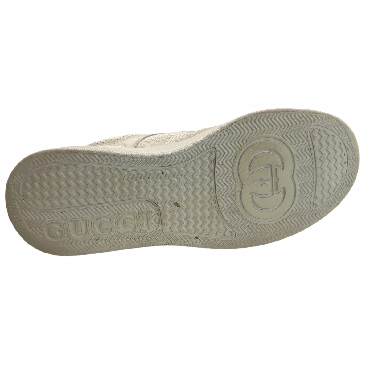 Gucci GG Embossed White Leather