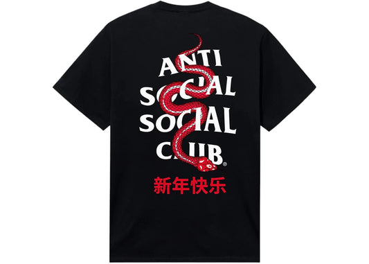 Anti Social Social Club Year Of The Snake Wisdom Tee Black