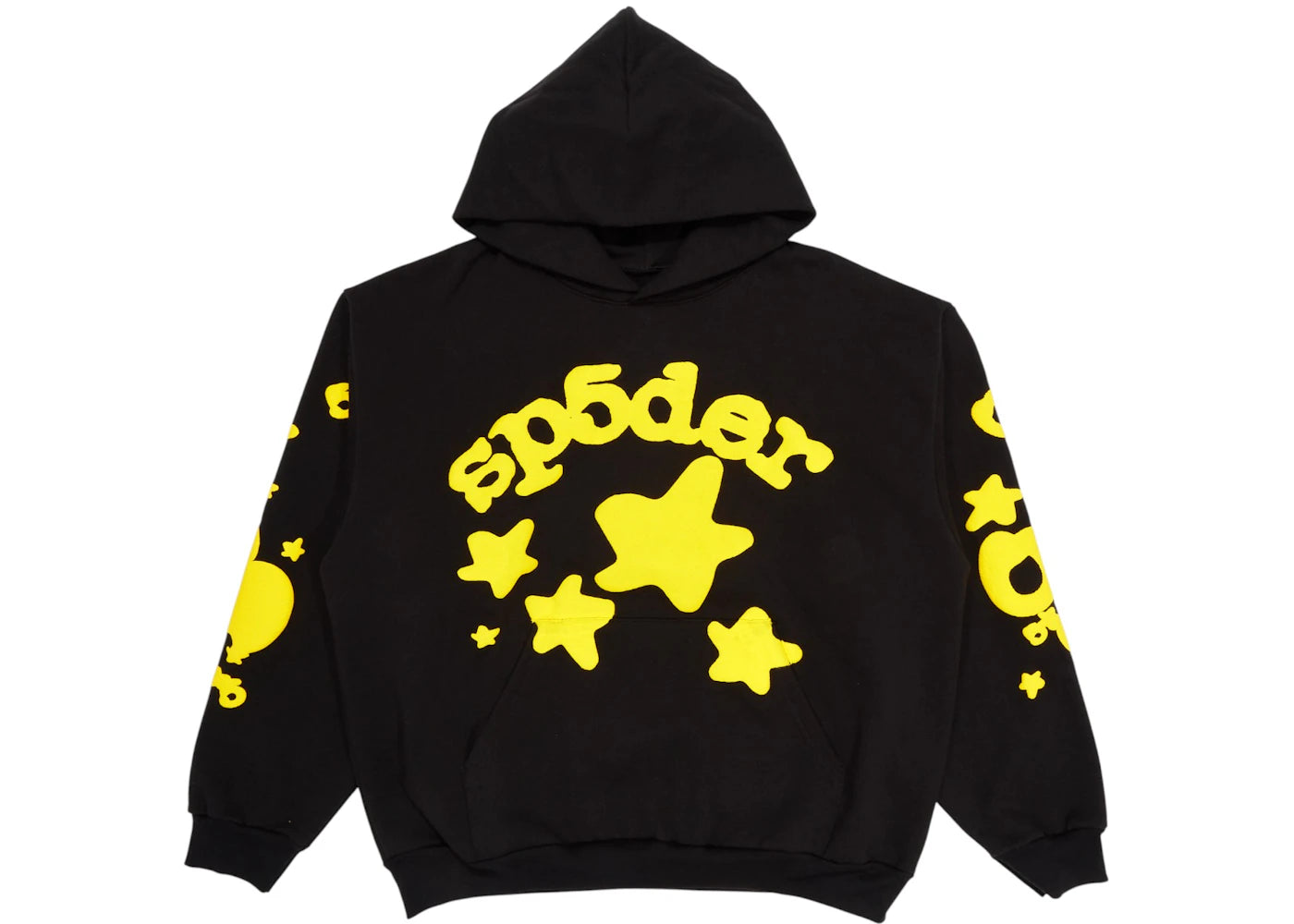 Sp5der Beluga Hoodie Onyx/Yellow