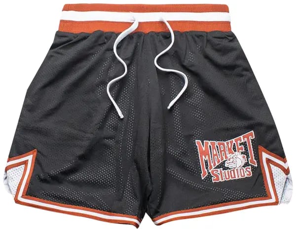 Market Bulldogs Black Mesh Shorts