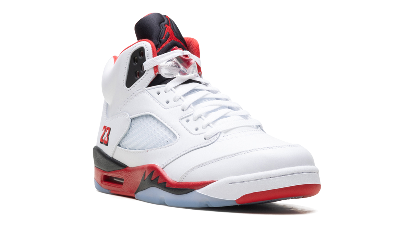 Jordan 5 Retro Fire Red Black Tongue (2025)
