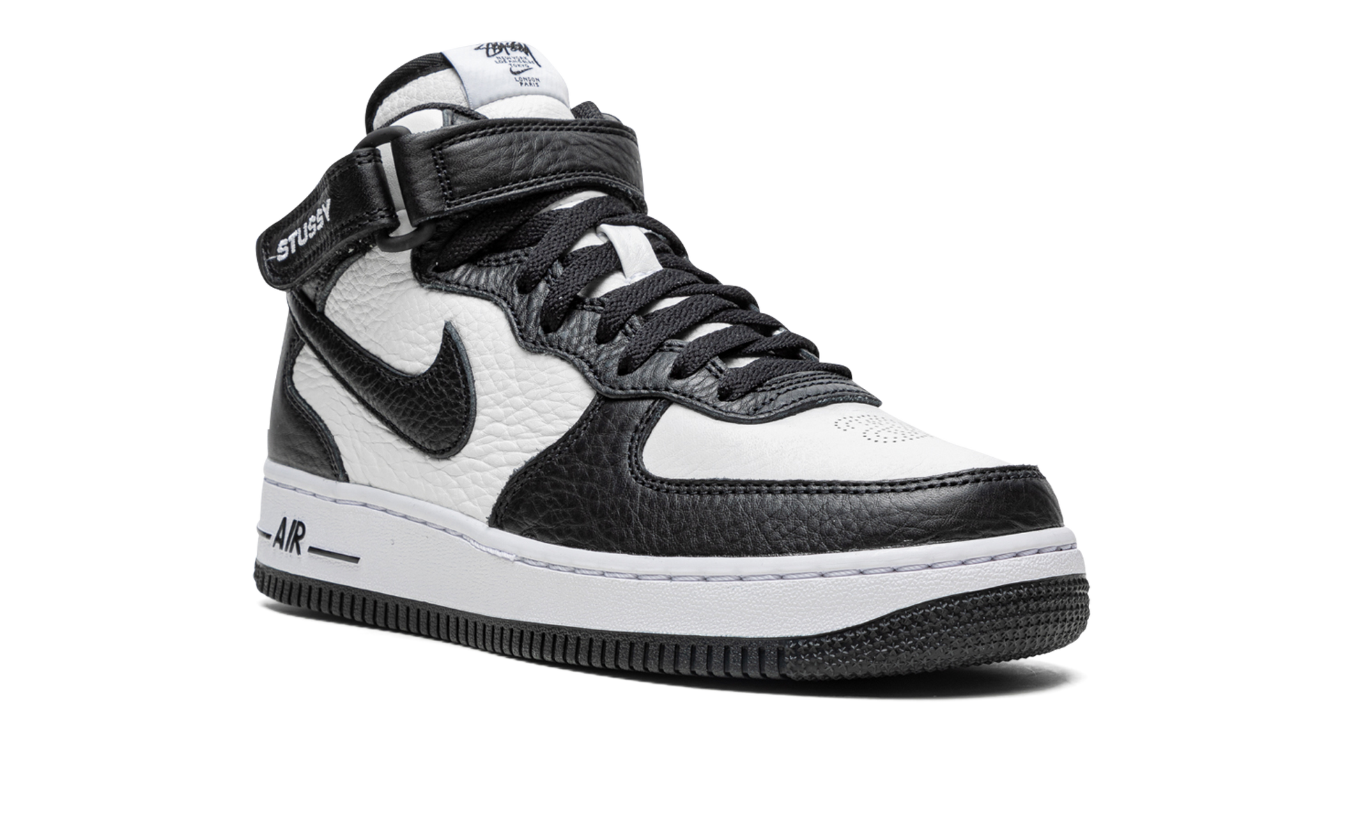 Nike Air Force 1 Mid Stussy Light Bone Black
