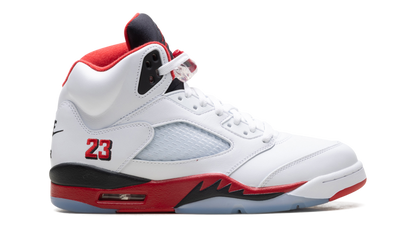 Jordan 5 Retro Fire Red Black Tongue (2025)
