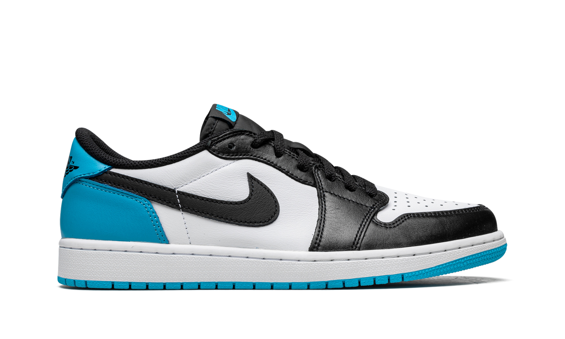 Jordan 1 Retro Low OG Black Dark Powder Blue