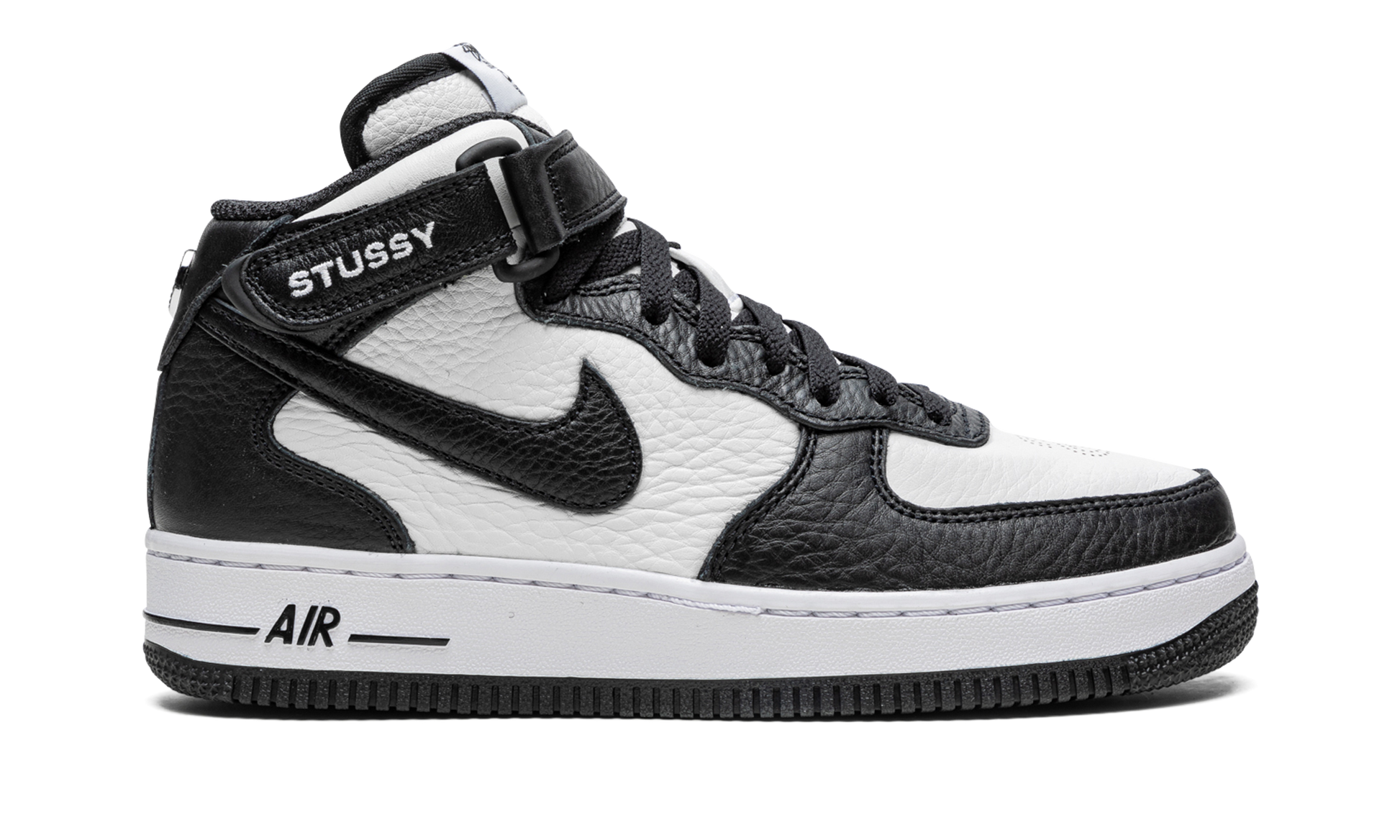 Nike Air Force 1 Mid Stussy Light Bone Black