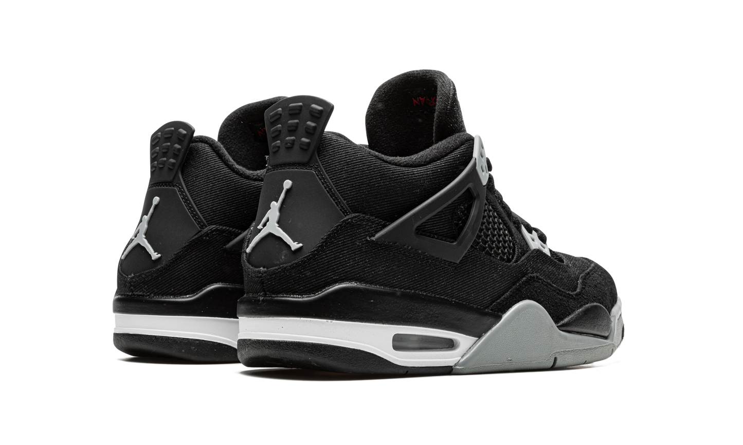 Jordan 4 Retro Black Canvas (GS)