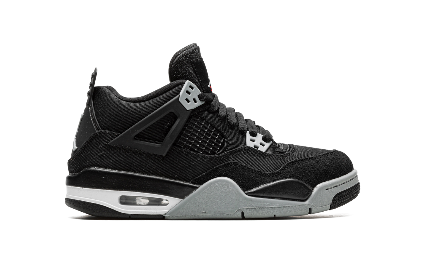 Jordan 4 Retro Black Canvas (GS)