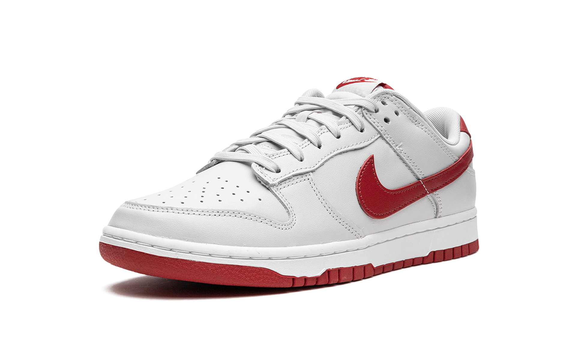 Nike Dunk Low Vast Grey Varsity Red