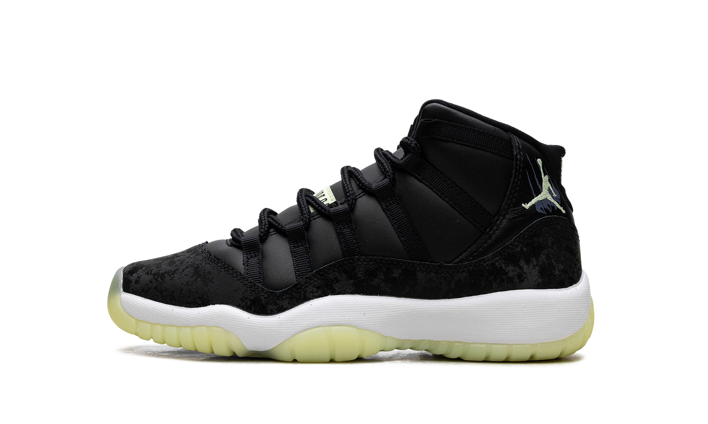 Jordan 11 Retro Black Barely Volt (GS)